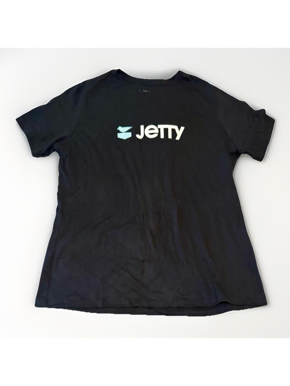 Jetty Otis Tee‎ - Black & Sky Blue T Shirt Men’s Size Large